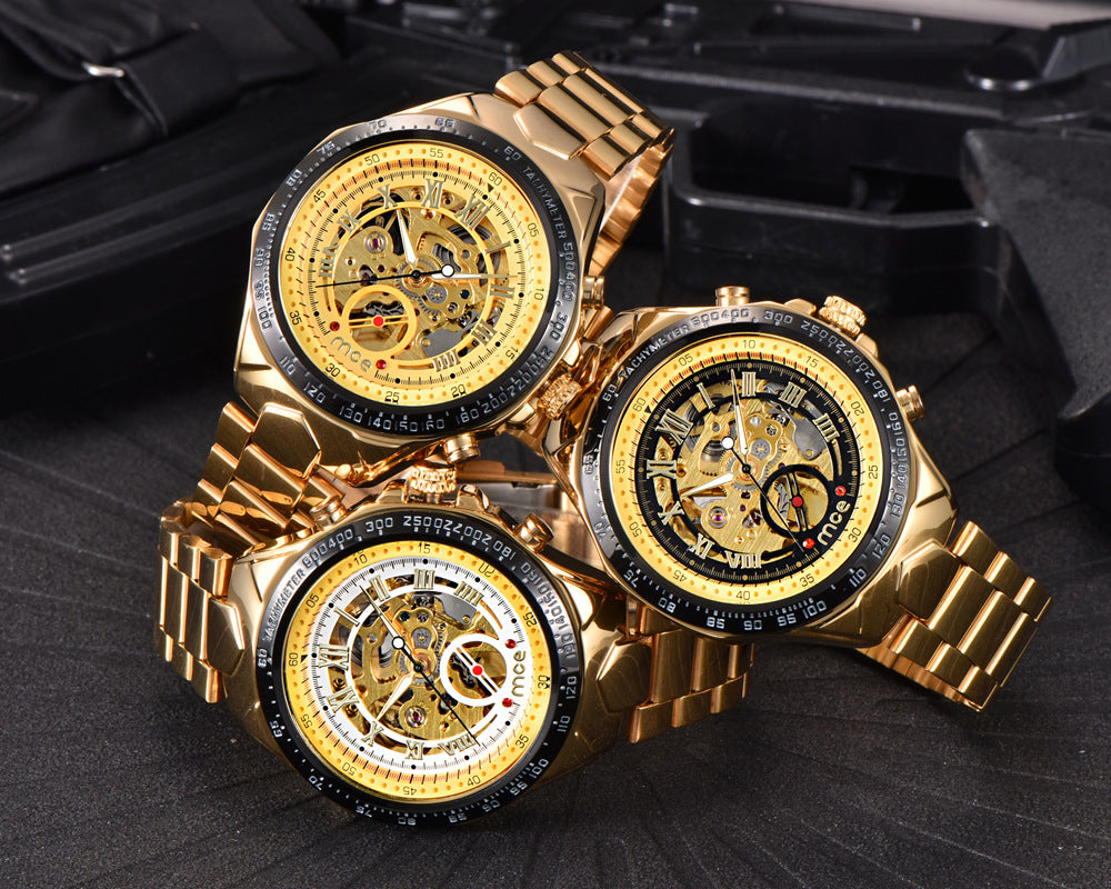 Golden Skeleton Watch